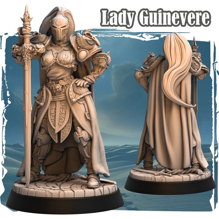 Lady Guinevere 32mm - Human Paladin by Haito