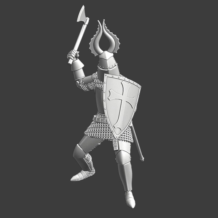 Late Medieval Teutonic Knight - Fighting