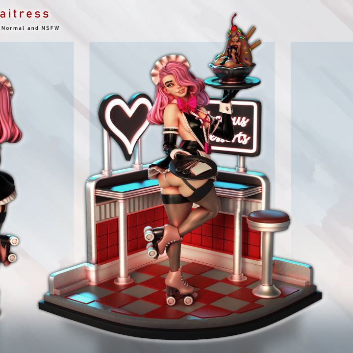 Lola Dessert Waitress by Gaz Minis.