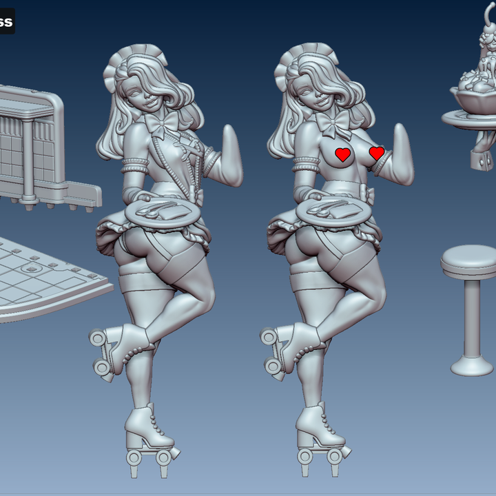 Lola Dessert Waitress by Gaz Minis.