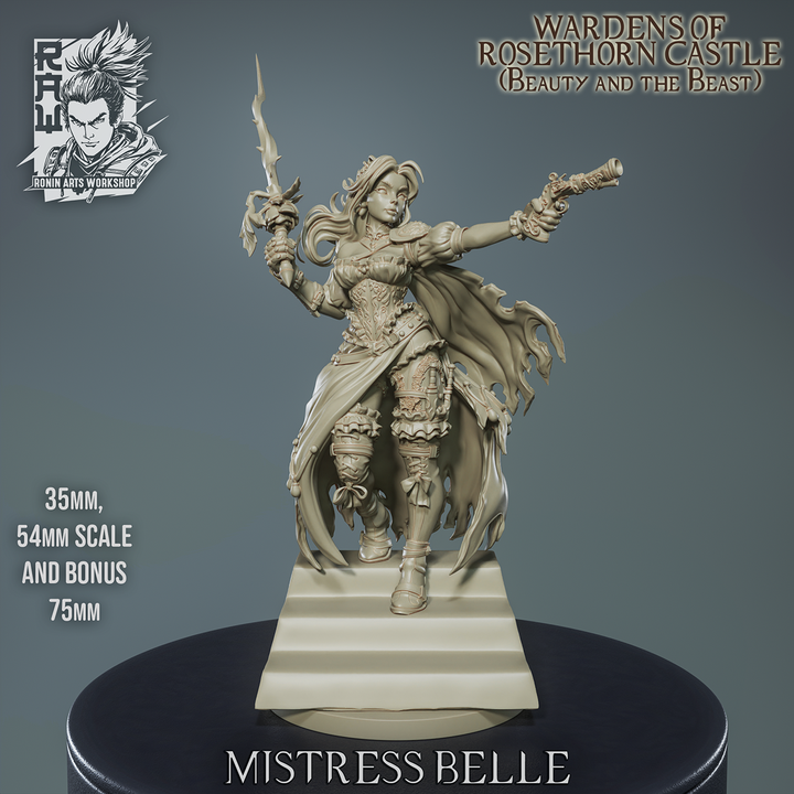 Belle - Mistress of Castle Rosethorn - Beauty and the Beast by Ronin Arts Workshop