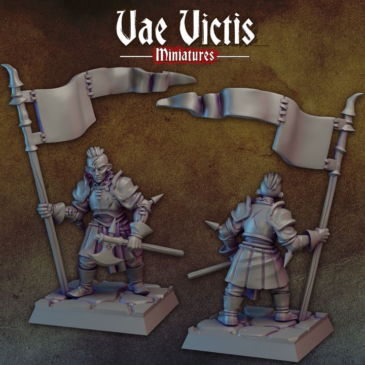 Flag Bearer Mercenary by Vae Victis Miniatures