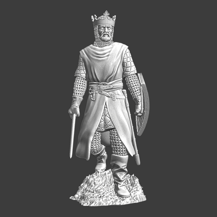Medieval Crusader King - Walking.