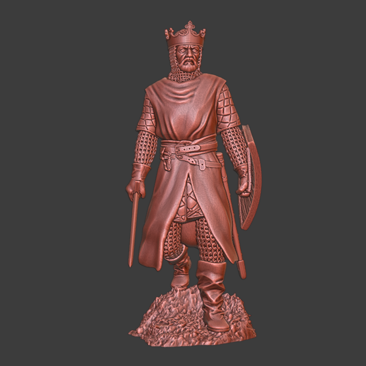 Medieval Crusader King - Walking.