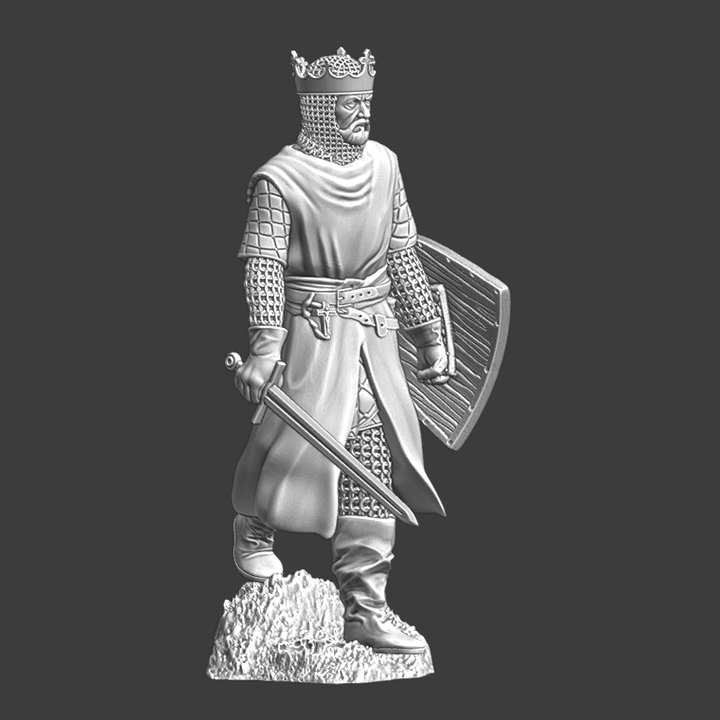 Medieval Crusader King - Walking.