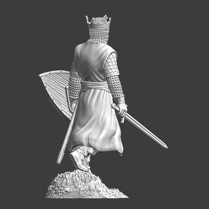 Medieval Crusader King - Walking.