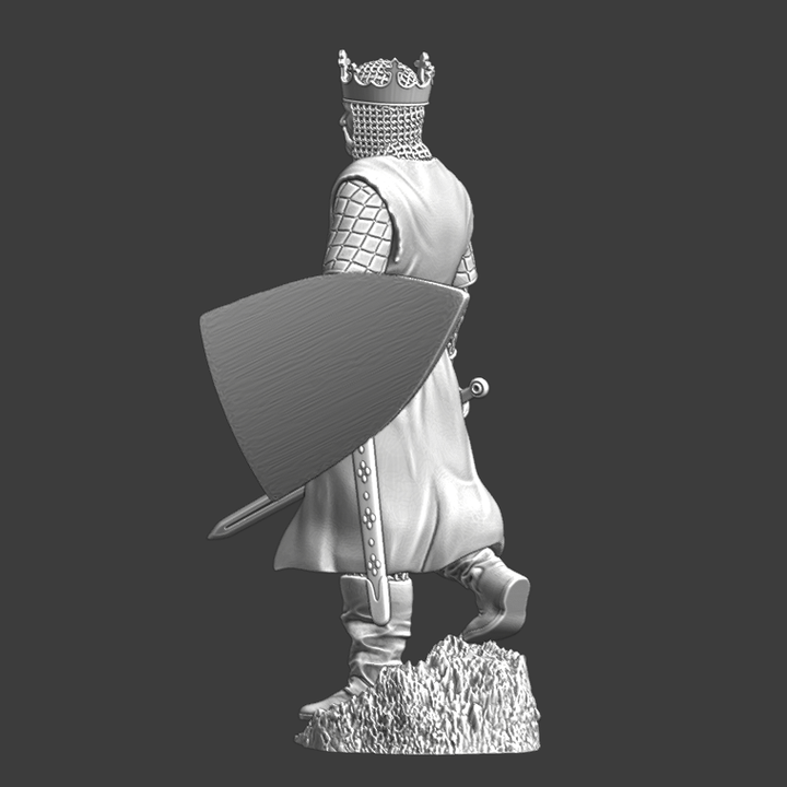 Medieval Crusader King - Walking.