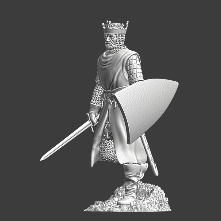Medieval Crusader King - Walking.