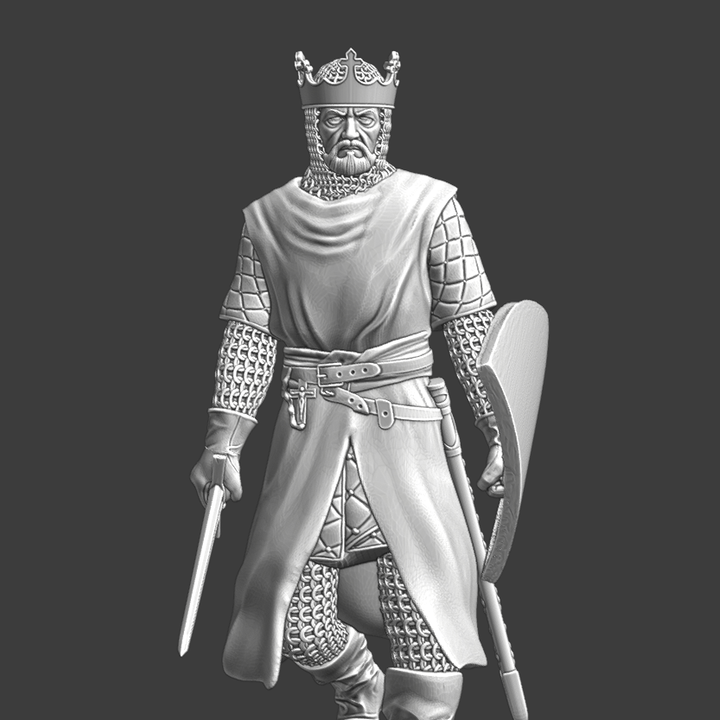 Medieval Crusader King - Walking.