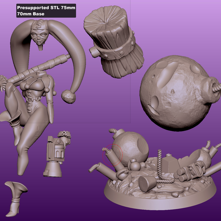 Mischief Kwin - Jester Girl by Gaz Minis