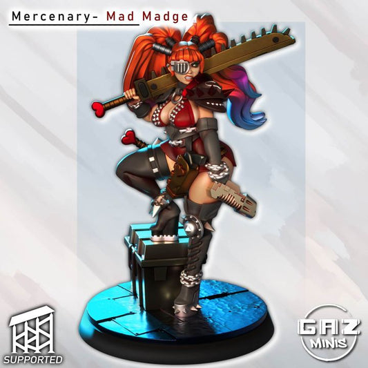 Mad Madge - Mercenary by Gaz Minis
