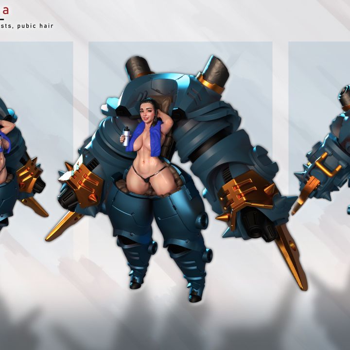 Mech Pilot Pinup Nova by Gaz Minis