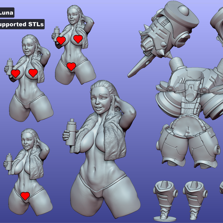 Mech Pilot Pinup Nova by Gaz Minis