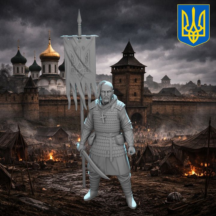 Medieval Ukrainian Warrior – Defender of Land, Faith & Freedom.