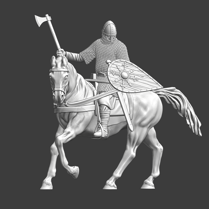 Medieval Mounted Kievan Warrior 10th Century.