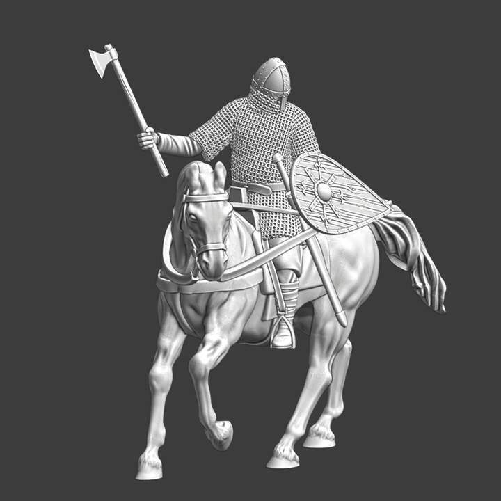 Medieval Mounted Kievan Warrior 10th Century.