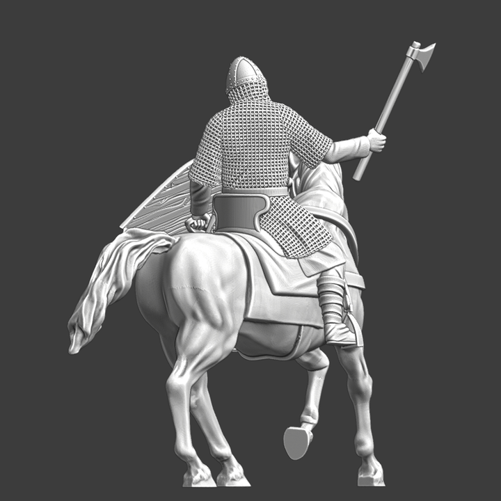 Medieval Mounted Kievan Warrior 10th Century.