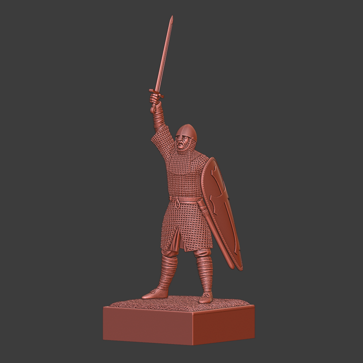 Norman Knight Sword Up - Historical Miniature
