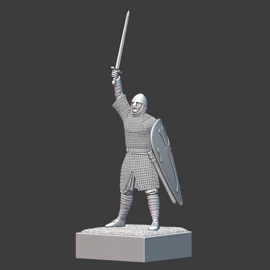 Norman Knight Sword Up - Historical Miniature