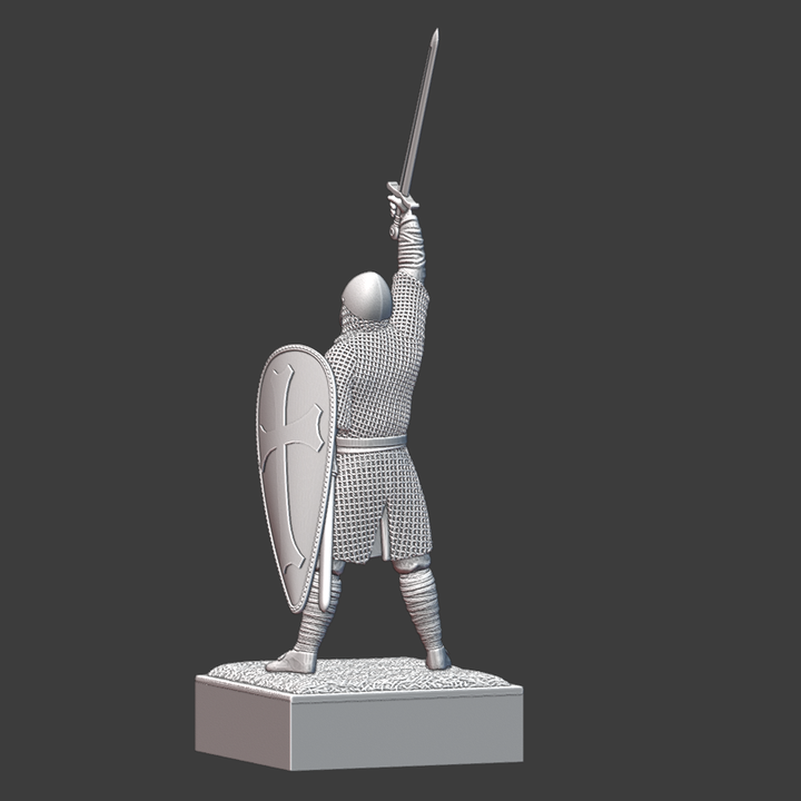 Norman Knight Sword Up - Historical Miniature