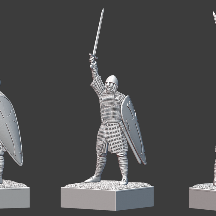 Norman Knight Sword Up - Historical Miniature