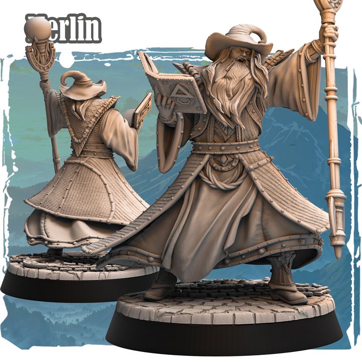 Merlin 32mm - Human Wizard by Haito