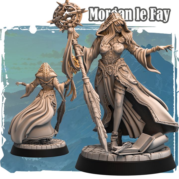 Morgana la Fey 32mm - Human Sorceress by Haito
