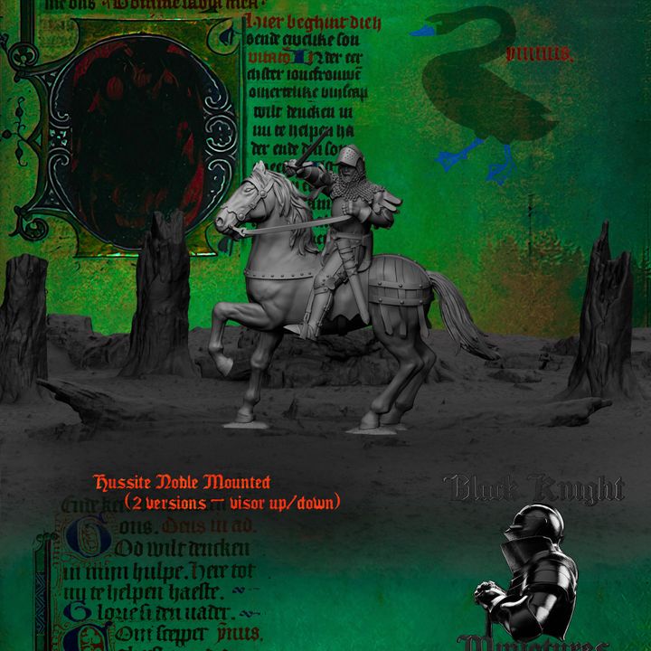 Age of Chivalry - Hussite Noble (Mounted) by Black Knight Miniatures