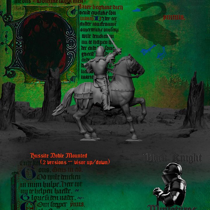 Age of Chivalry - Hussite Noble (Mounted) by Black Knight Miniatures