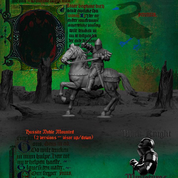Age of Chivalry - Hussite Noble (Mounted) by Black Knight Miniatures