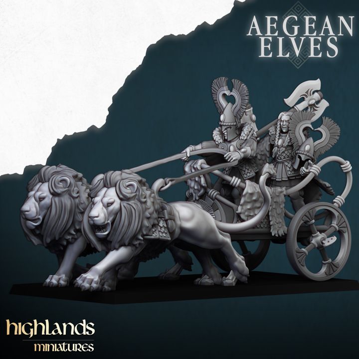 Nemean Lions Chariot by Highlands Miniatures