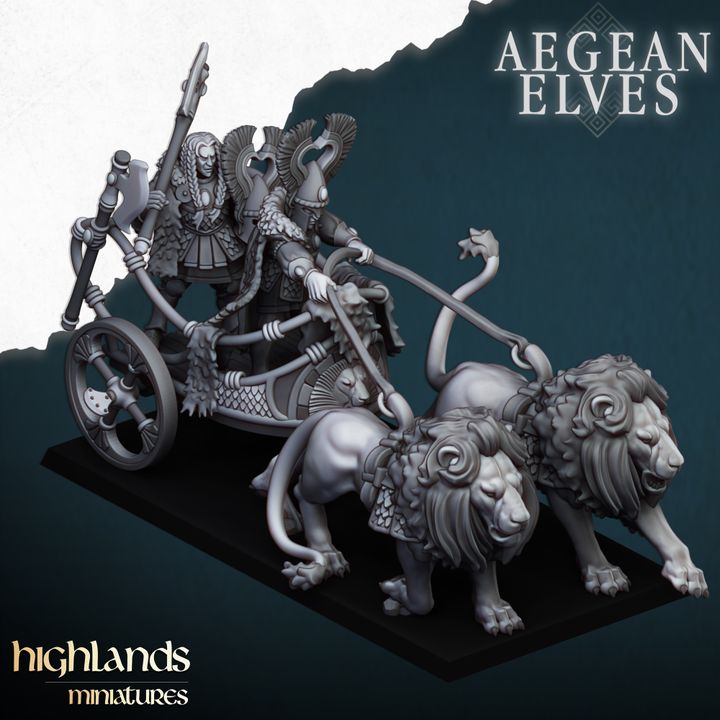 Nemean Lions Chariot by Highlands Miniatures
