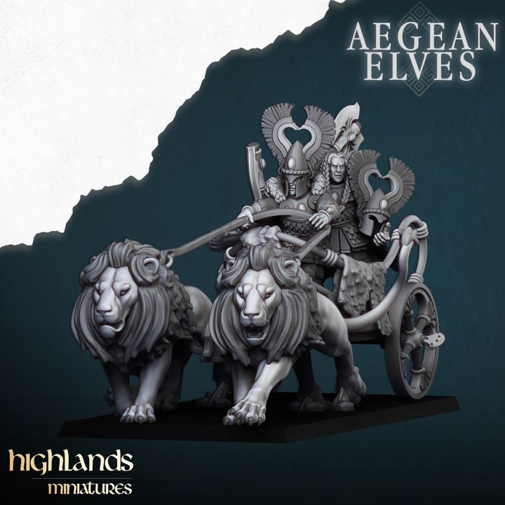 Nemean Lions Chariot by Highlands Miniatures