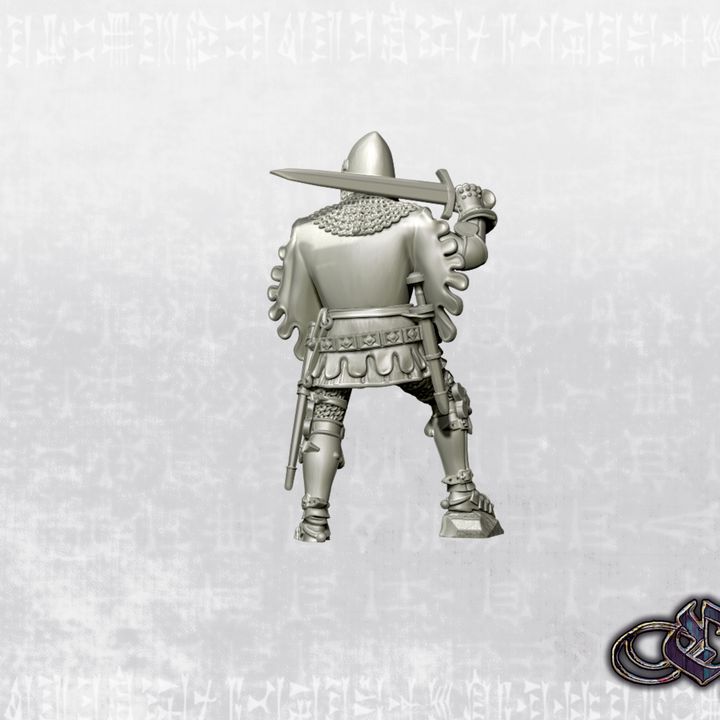 “Knight on foot - Nov2025 – 14th century” by Ezipion miniatures