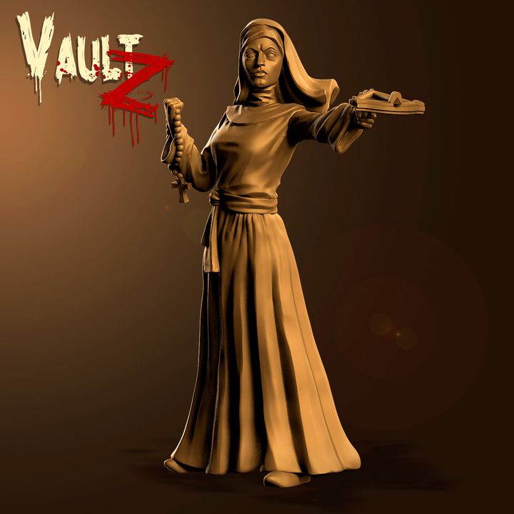 Nun Survivor by Vaultz Miniatures