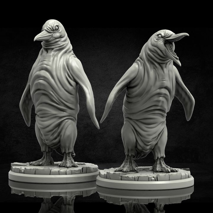 Giant Albino Penguins by Adaevy Creations