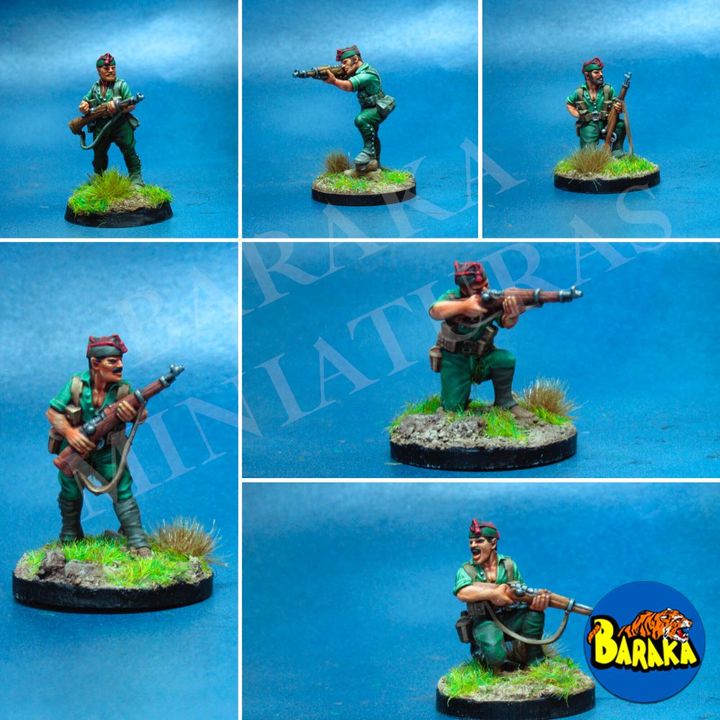 SCW: LA LEGIÓN (II): PRIVATES by Baraka Wargames and Miniatures