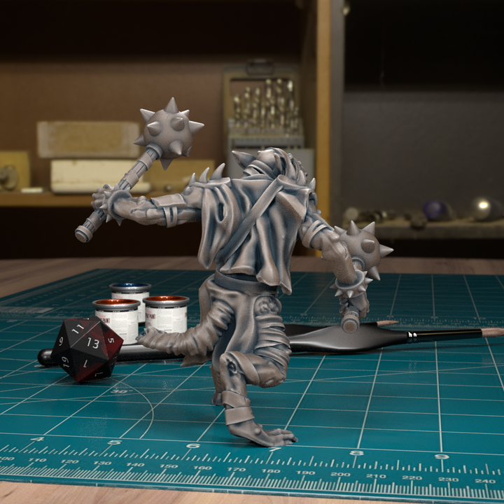Plague Rat Warrior 03 by Tytan Troll Miniatures