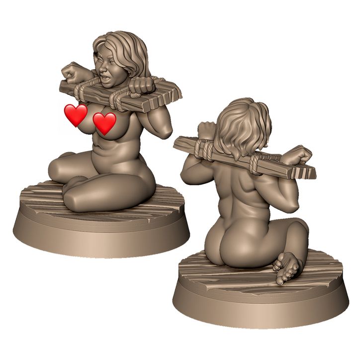 Female prisoner with larger body type +NSFW by Menagerie Miniature (18+)