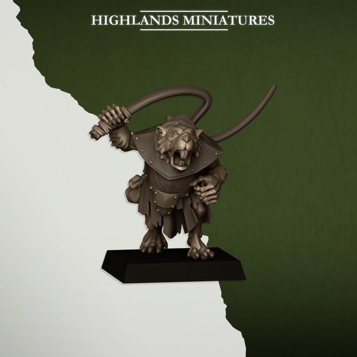 Rats and Rat Masters by Highlands Miniatures