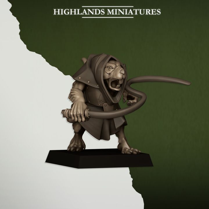 Rats and Rat Masters by Highlands Miniatures