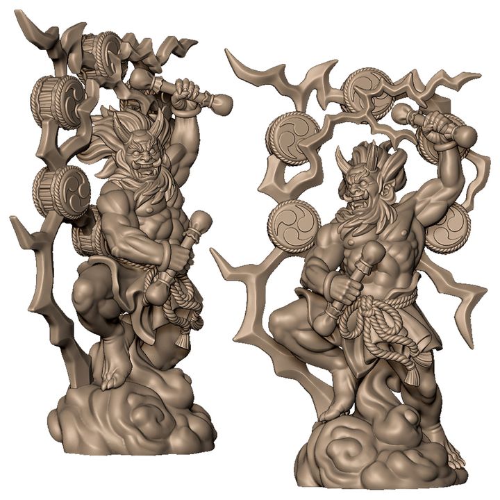 Raijin the thunder god by Menagerie Miniature