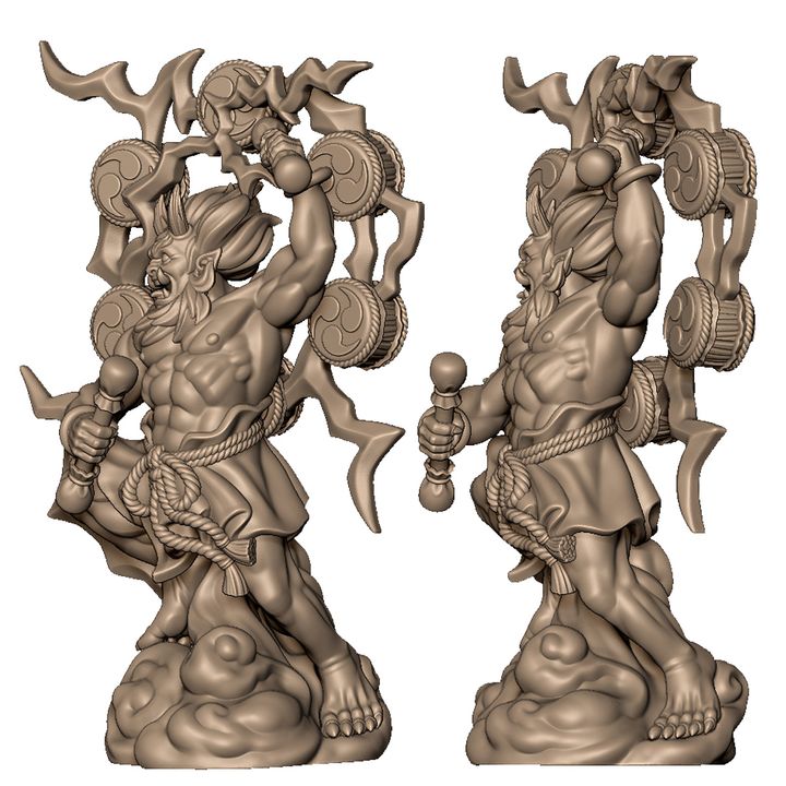 Raijin the thunder god by Menagerie Miniature