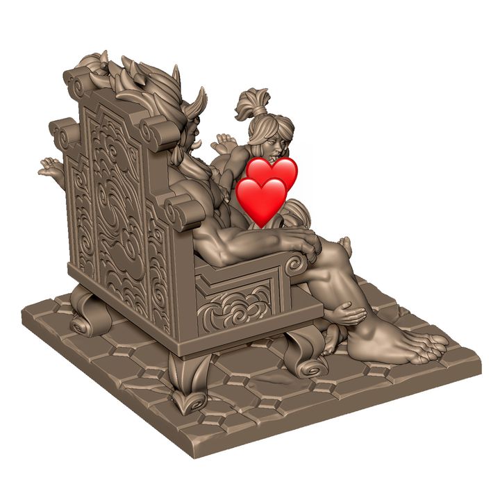Raijin sexy diorama by Menagerie Miniature (18+)