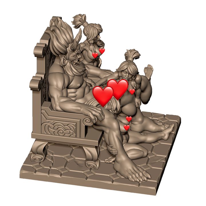 Raijin sexy diorama by Menagerie Miniature (18+)