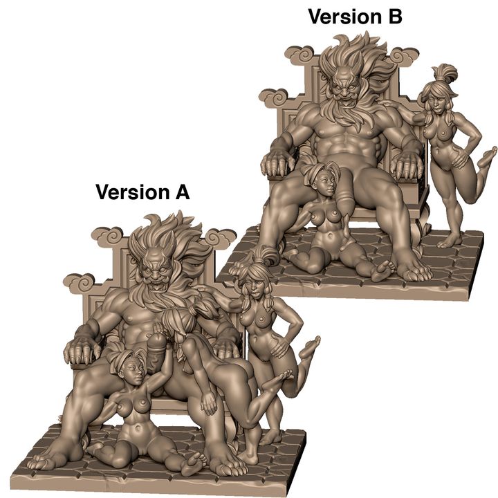 Raijin sexy diorama by Menagerie Miniature (18+)