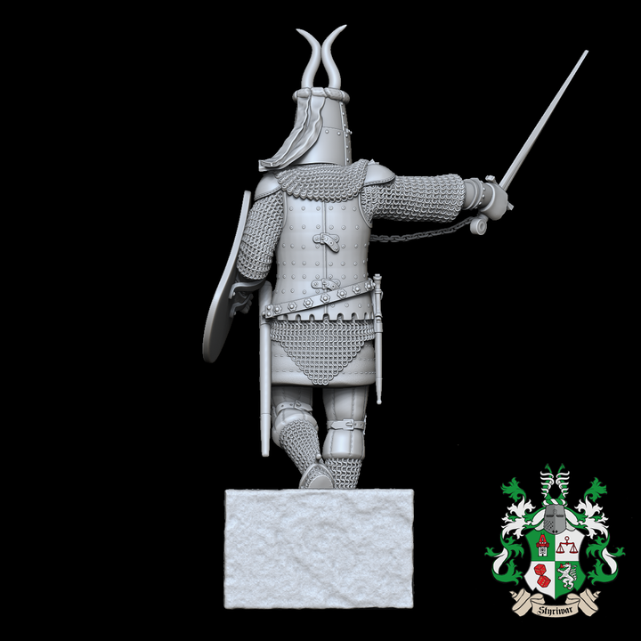 Early 14th Century Knight with Great Helmet.