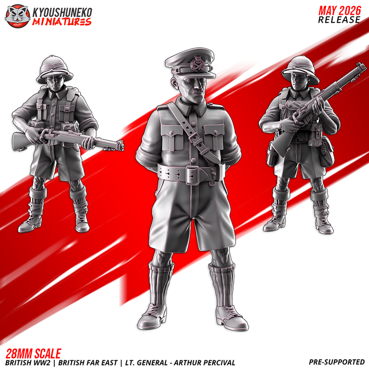 East LT General Arthur Percival 2 by Kyoushuneko Miniatures