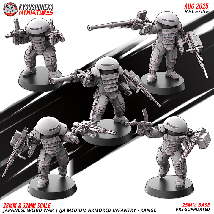 IJA Medium Infantry Range 1 by Kyoushuneko Miniatures
