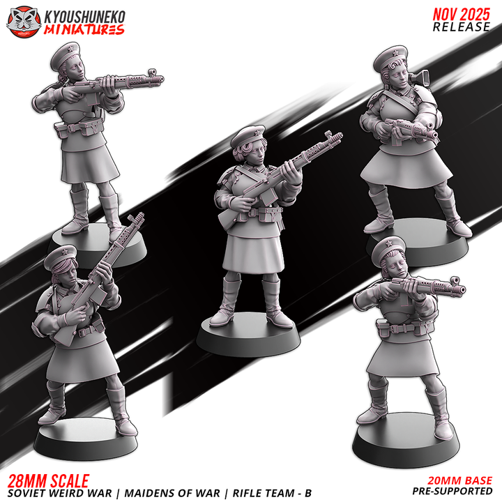 Maidens of war rifle team B By Kyoushuneko Miniatures